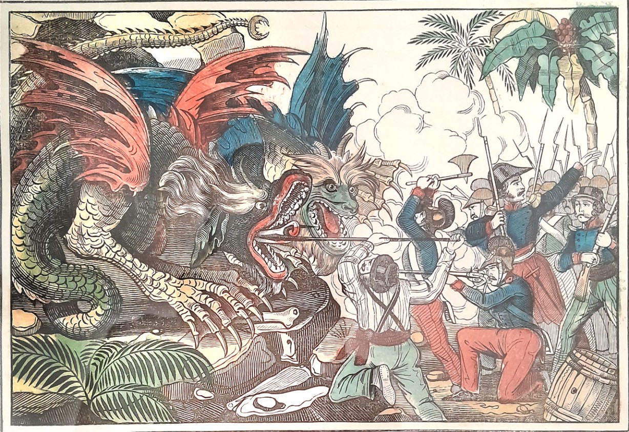 Image article, Illustration du récit par une lithographie DEMBOUR Metz
